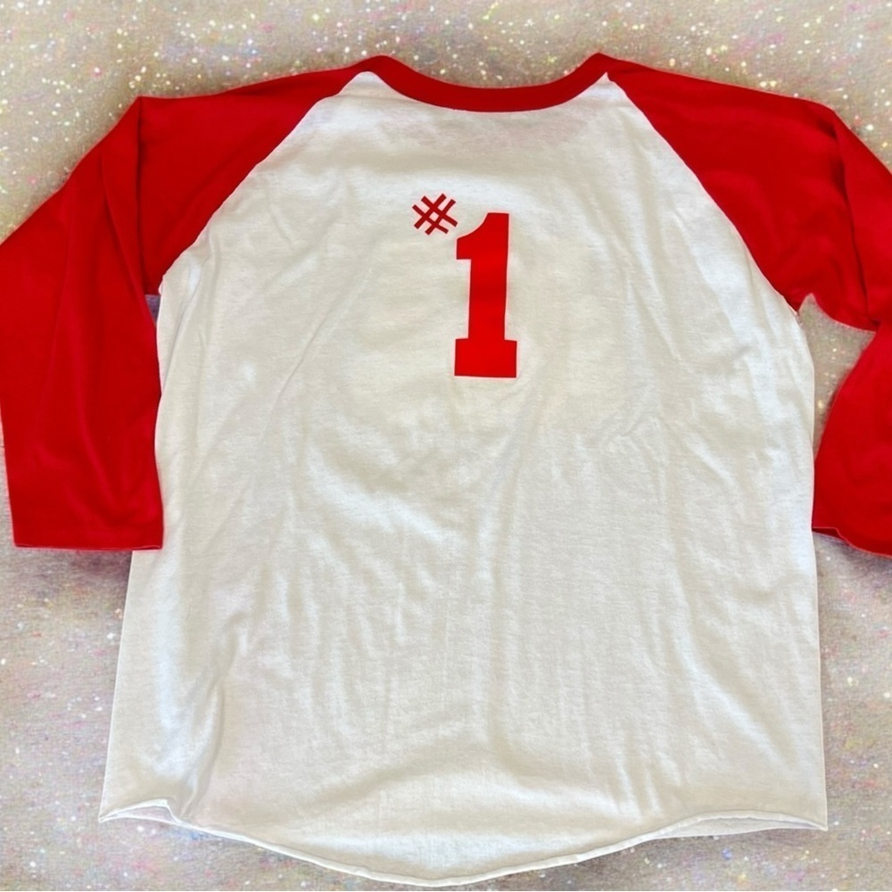 Graphic Raglan Shirt I’m the one your parents warned you tee-XL - Picture 5 of 5
